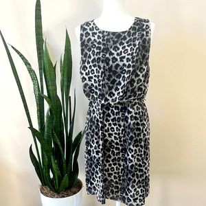 APT. 9 Cheetah Print Sleeveless Sheer Dress with Lining 6